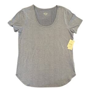 NWT Cotton On Body Gym T-Shirt Steel Blue Marle Scoop Neck Tee, Women's Large